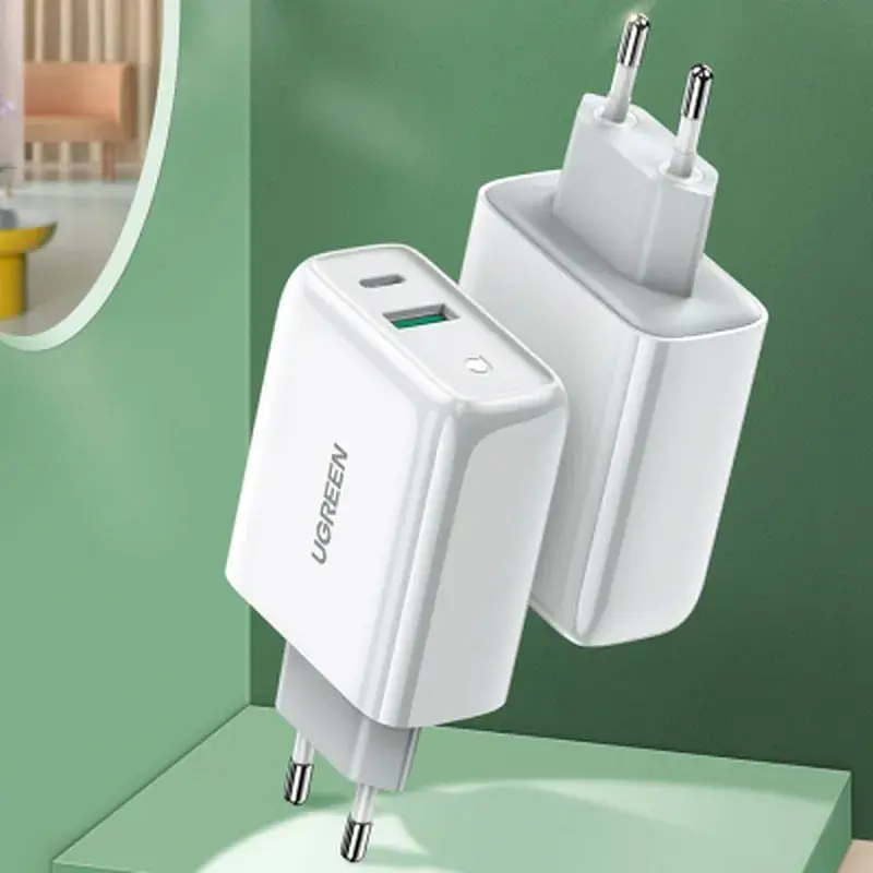 Зарядний пристрій Ugreen CD170 36W USB + Type-C Charger (White) (60468) - фото 3