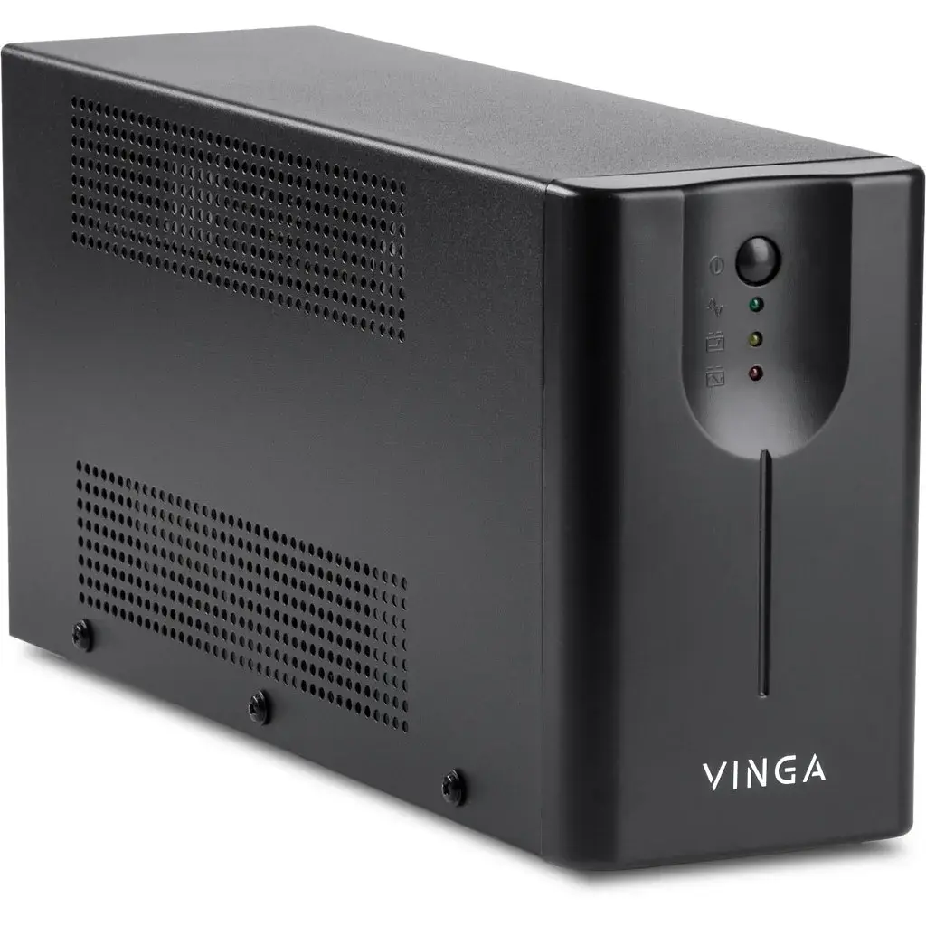 Пристрій безперебійного живлення Vinga LED 2000VA metall case (VPE-2000M) - фото 2