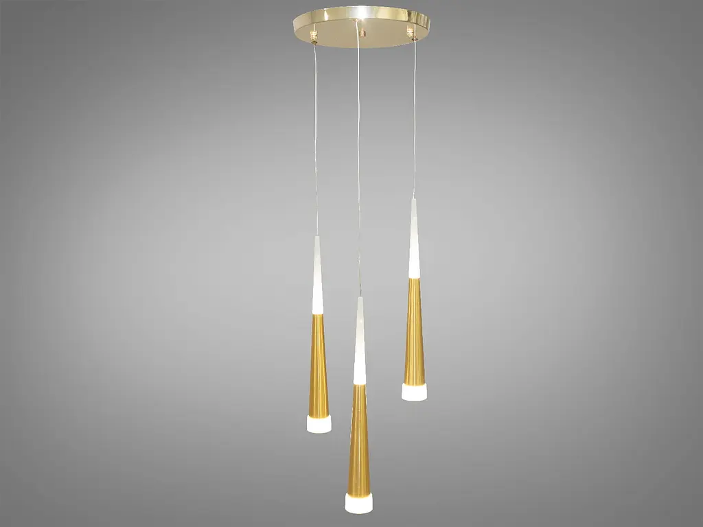 Люстра стельова LED Diasha 3002/3G, 14W, золото, сучасний стиль для коридору, вітальні, спальні, кухні - фото 2