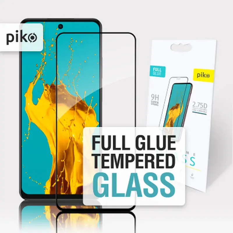Скло захисне Piko Full Glue Oppo A3 5G Black (1283126598654) - фото 5