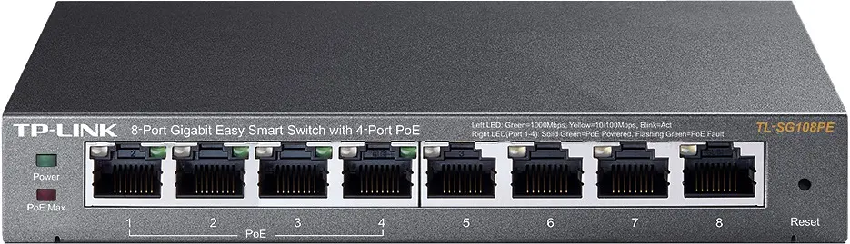 Комутатор TP-Link TL-SG108PE - фото 2