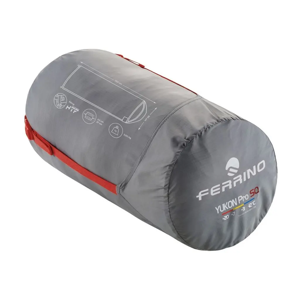 Спальний мішок Ferrino Yukon Pro SQ +3°C Red (86360NRR) (931767) - фото 2
