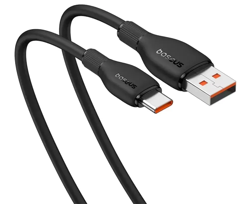 Кабель Baseus Pudding Series Fast Charging Cable USB to Type-C 100W 2m P10355703111-01 Black - фото 3