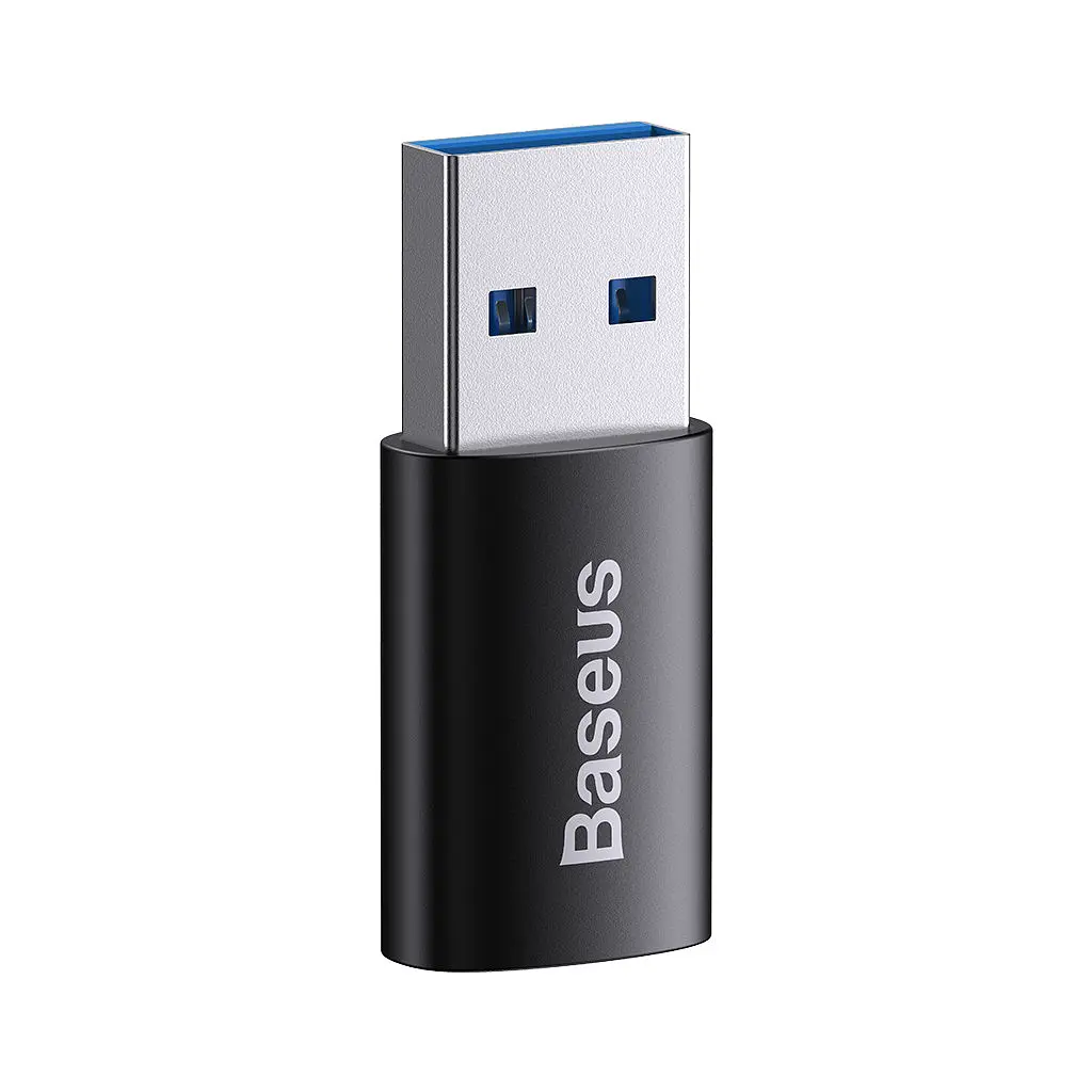 Перехідник USB 3.1 M to USB-C F black Baseus (ZJJQ000101) - фото 2