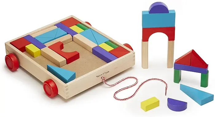 Набір дерев'яних блоків на візку Melissa&Doug (MD14209) - фото 2