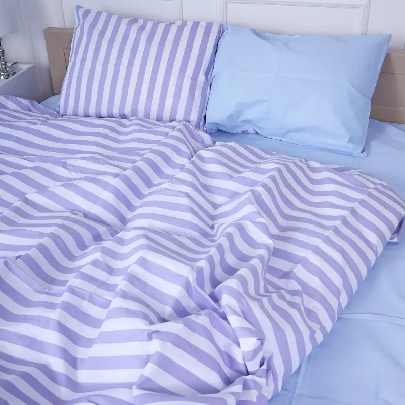 Простирадло MirSon Бязь 17-4772 Willerbann 150х220 см блакитне (2200008962388) - фото 2