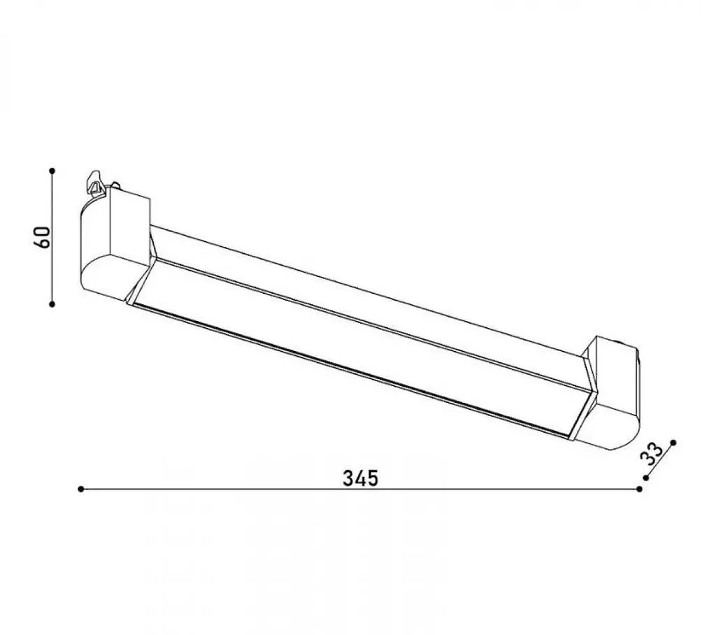 Светильник трековый однофазный KLOODI KD-LINE TURN345 PC 20W 4K WH - фото 2