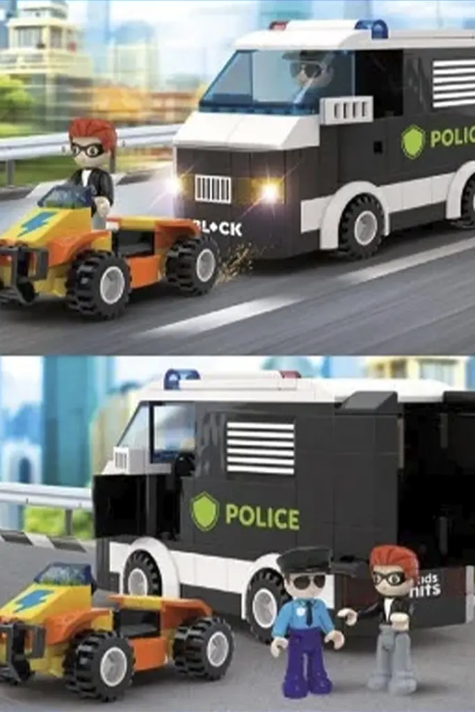 Конструктор Kids hits IBLOCK JUNIOR Armoured Vehicle In Pursuit IBLOCK KH41/003/3 ЦБ-00265710 - фото 2