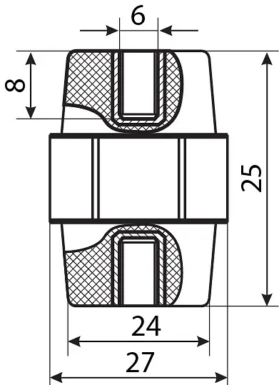 Изолятор‑держатель SM25 АСКО‑УКРЕМ (A0150100001) - фото 3