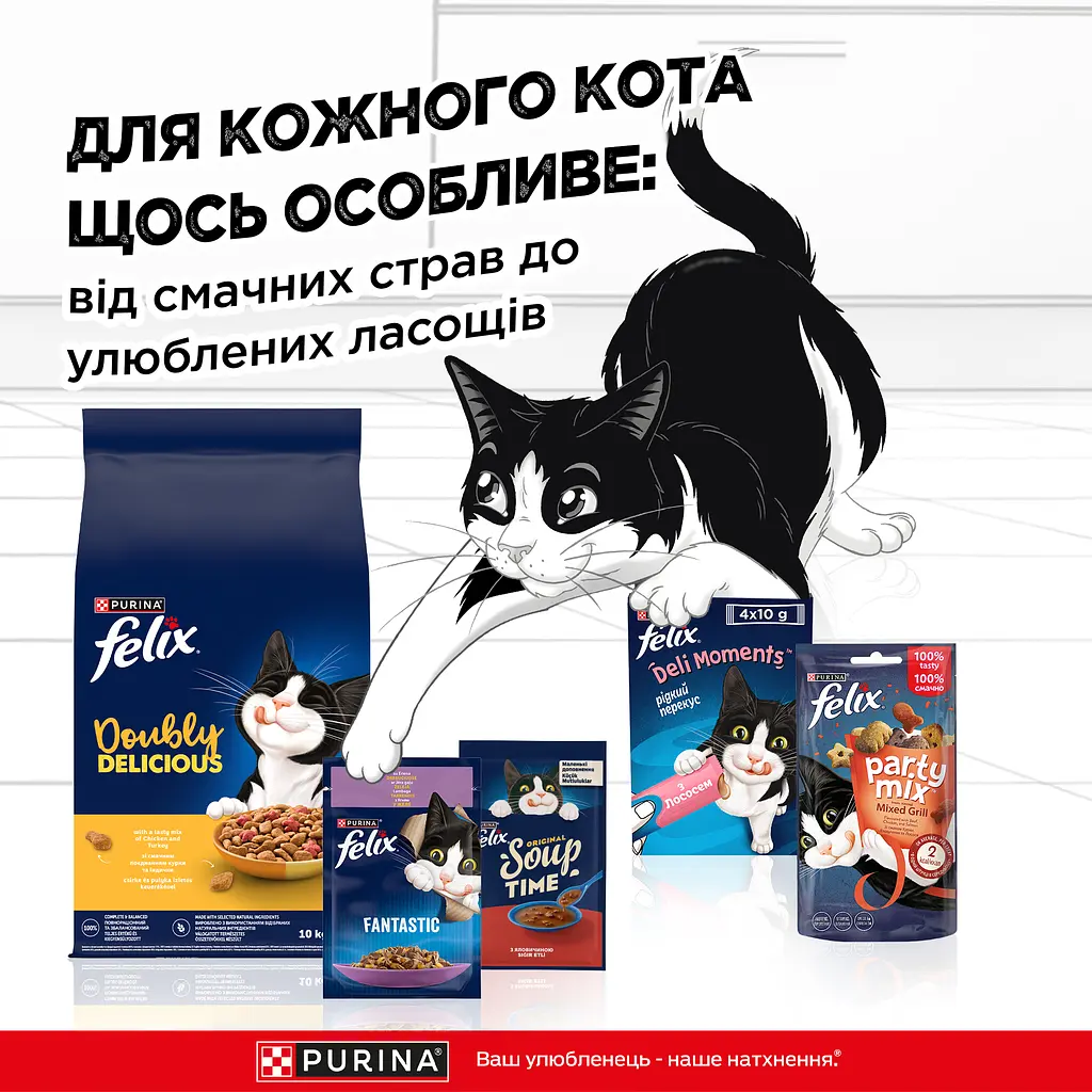 Сухий корм Felix Doubly Delicious для дорослих котів з куркою, індичкою та буряком 10 кг - фото 11