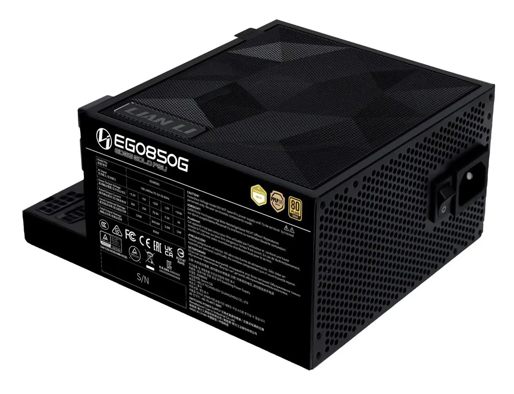 Блок живлення Lian Li Edge Gold 850W Black (G9P.EG0850G.B000.EU) - фото 3