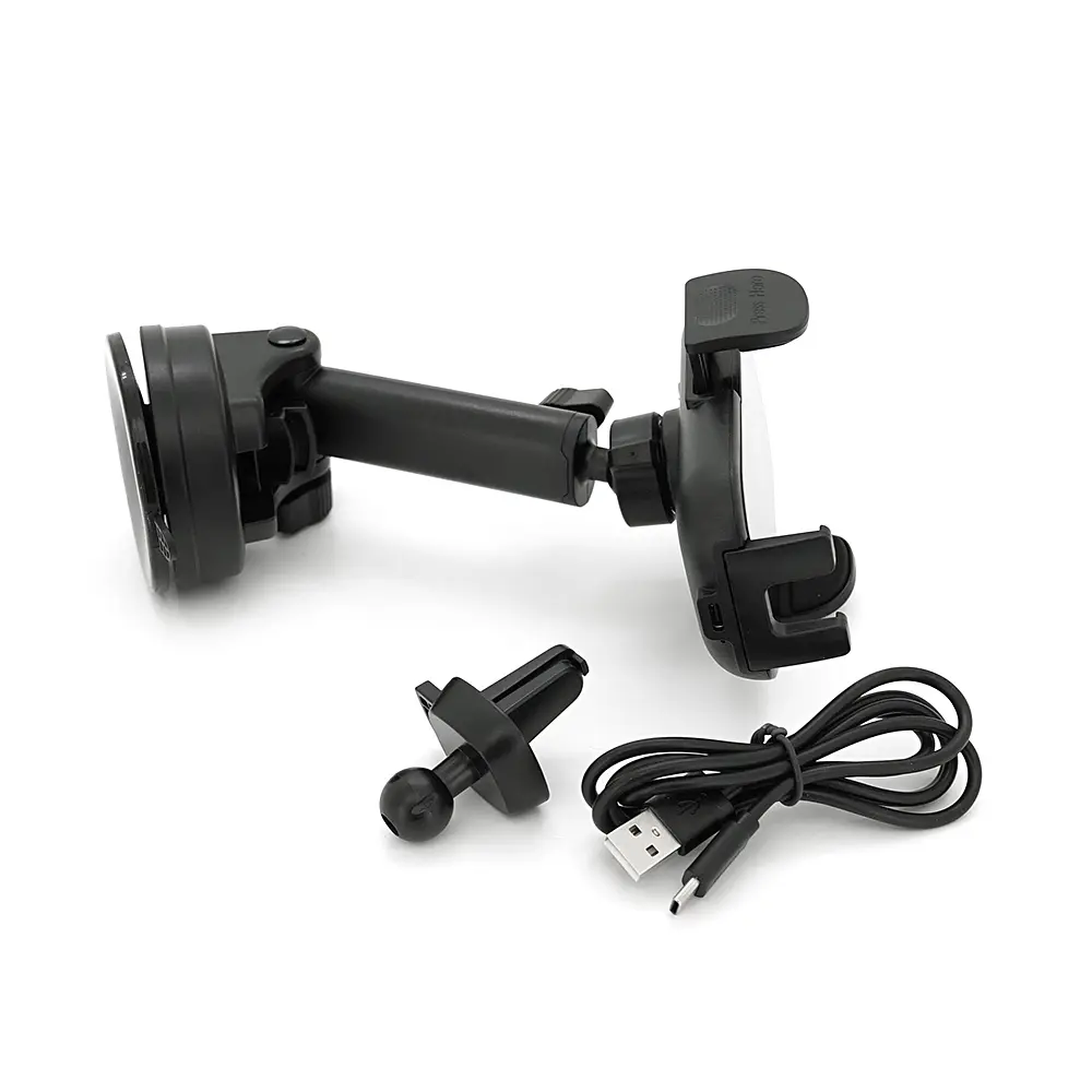 Автотримач Yesido C197+ Wireless Charging 15W, кріплення на торпеду, клямка 50-90мм, Black, Box - фото 5