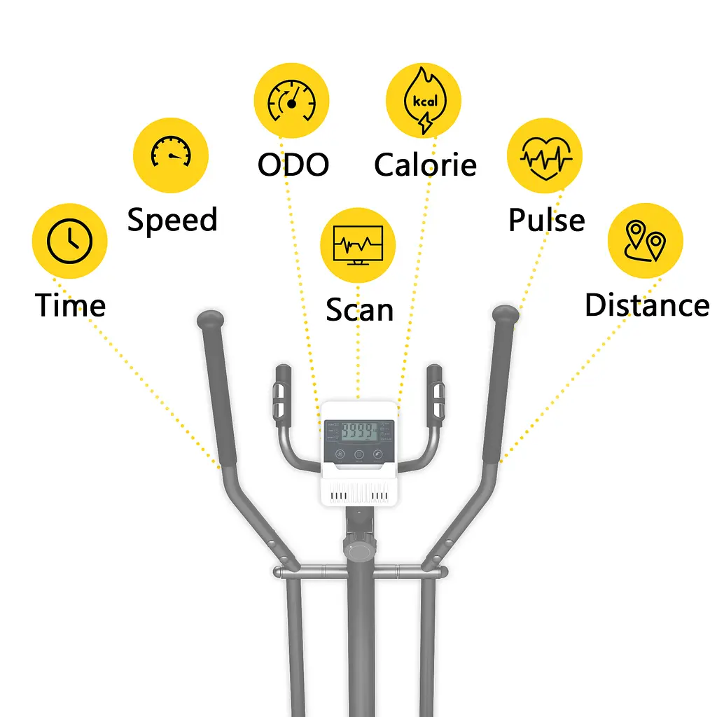 Орбитрек электромагнитный Cornix Fiona White/Grey - фото 7