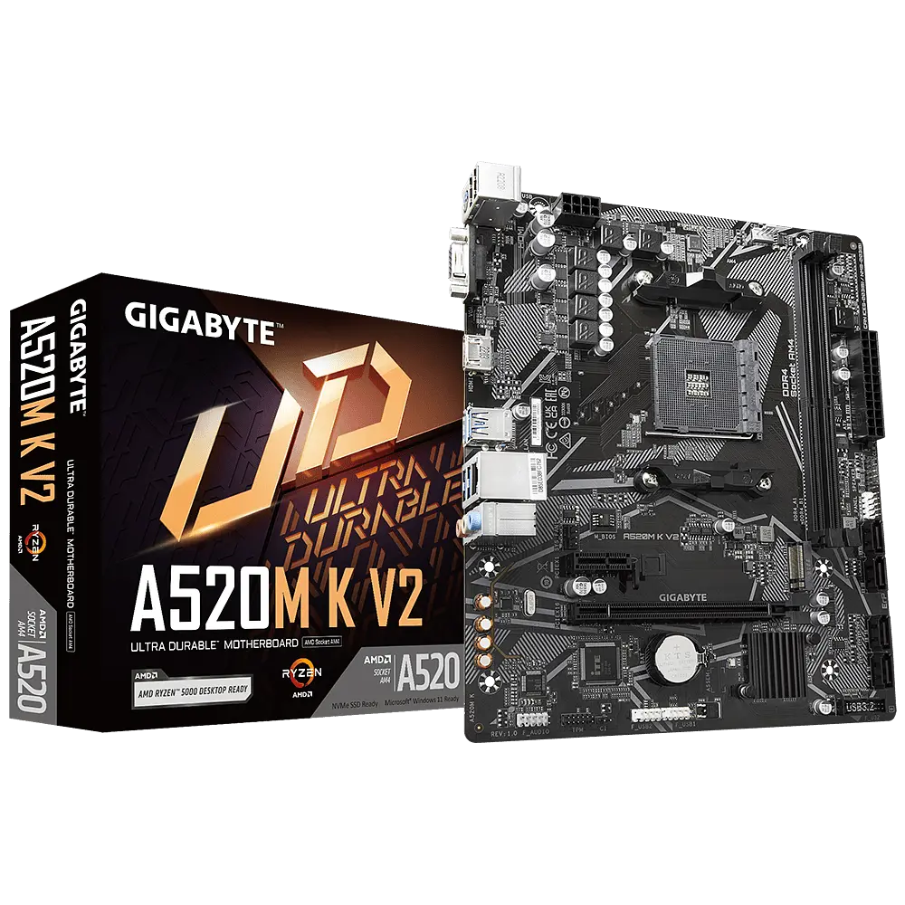 Материнська плата Gigabyte A520M K V2 Socket AM4 (A520M K V2) - фото 4