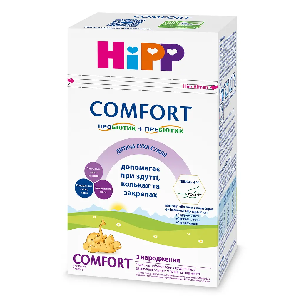 Дитяча суха суміш HiPP Сomfort з народження 600 г - фото 2