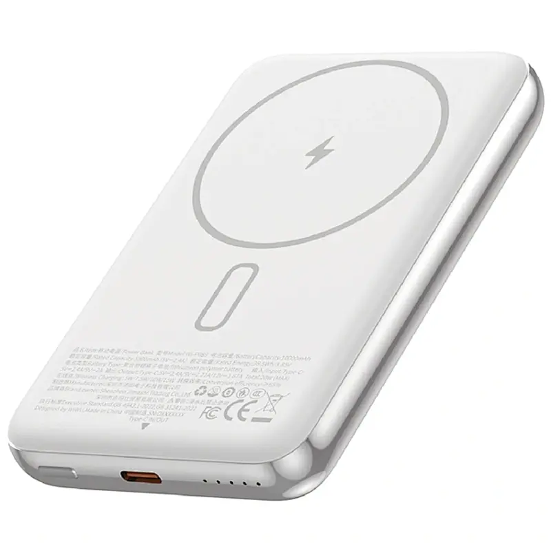 Портативне ЗП Power Bank P089 Seraph PD20W із БЗП 10000 mAh Silver Wiwu teh0029384