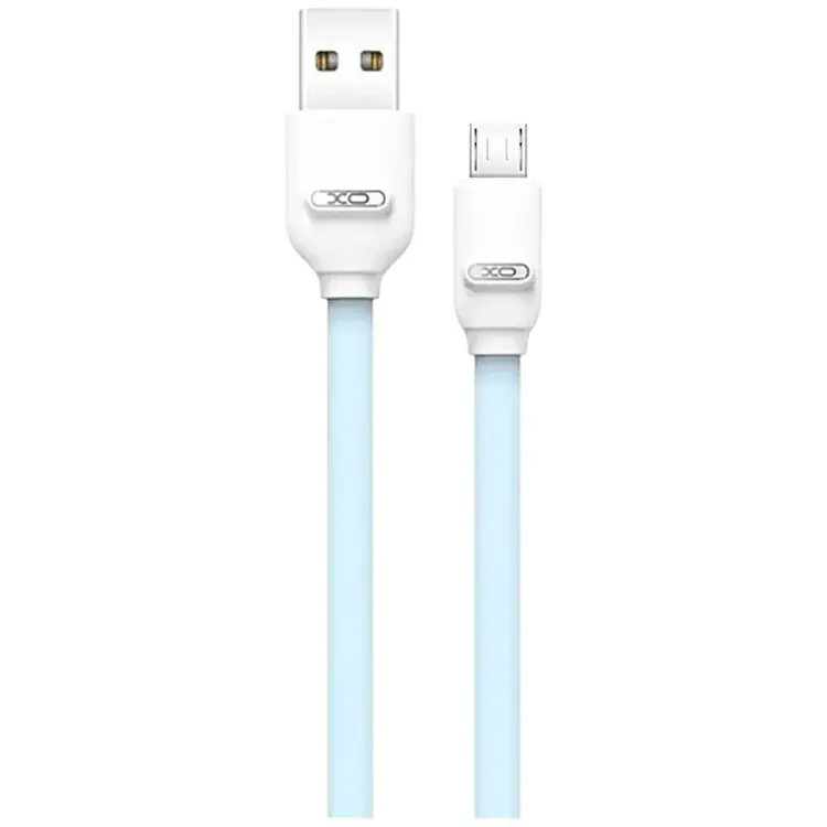 Кабель XO microUSB NB150 2.4A/1m Blue