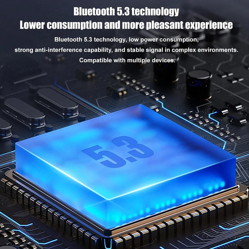 Беспроводные наушники Bluetooth 5.3 TWS 40H время воспроизведения в наушниках с микрофоном, глубокий бас, IPX5 - фото 8