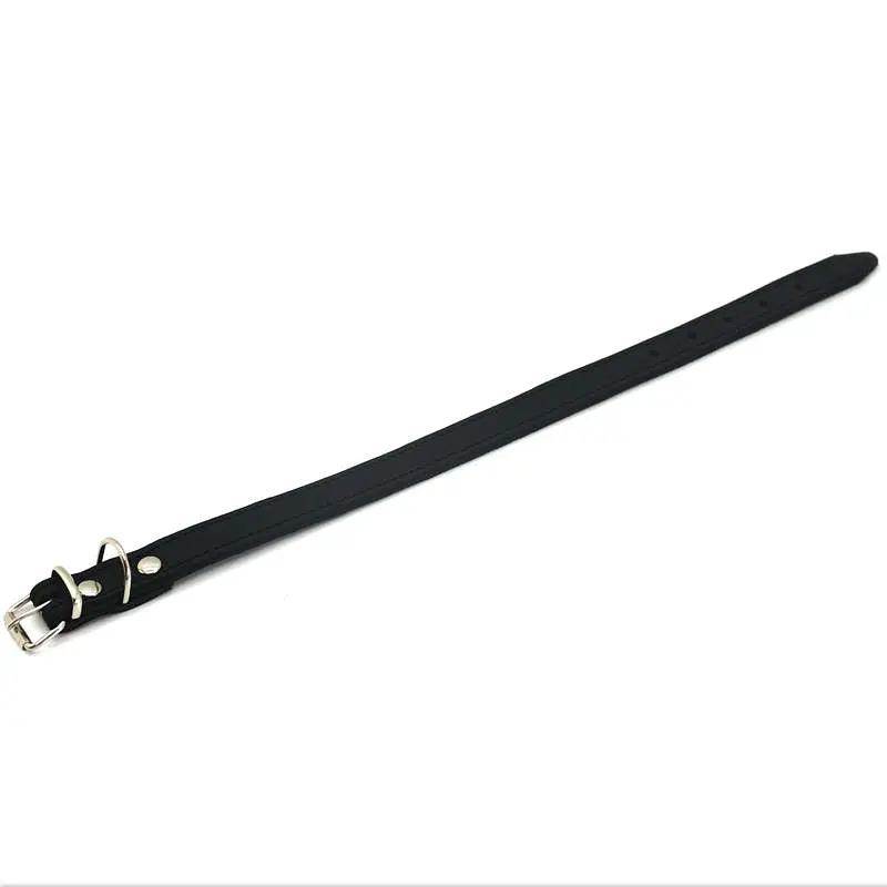 Ошейник для собак Zoo-hunt кожаный с неопреном О деликат черный 1,8/28-36 см - фото 3