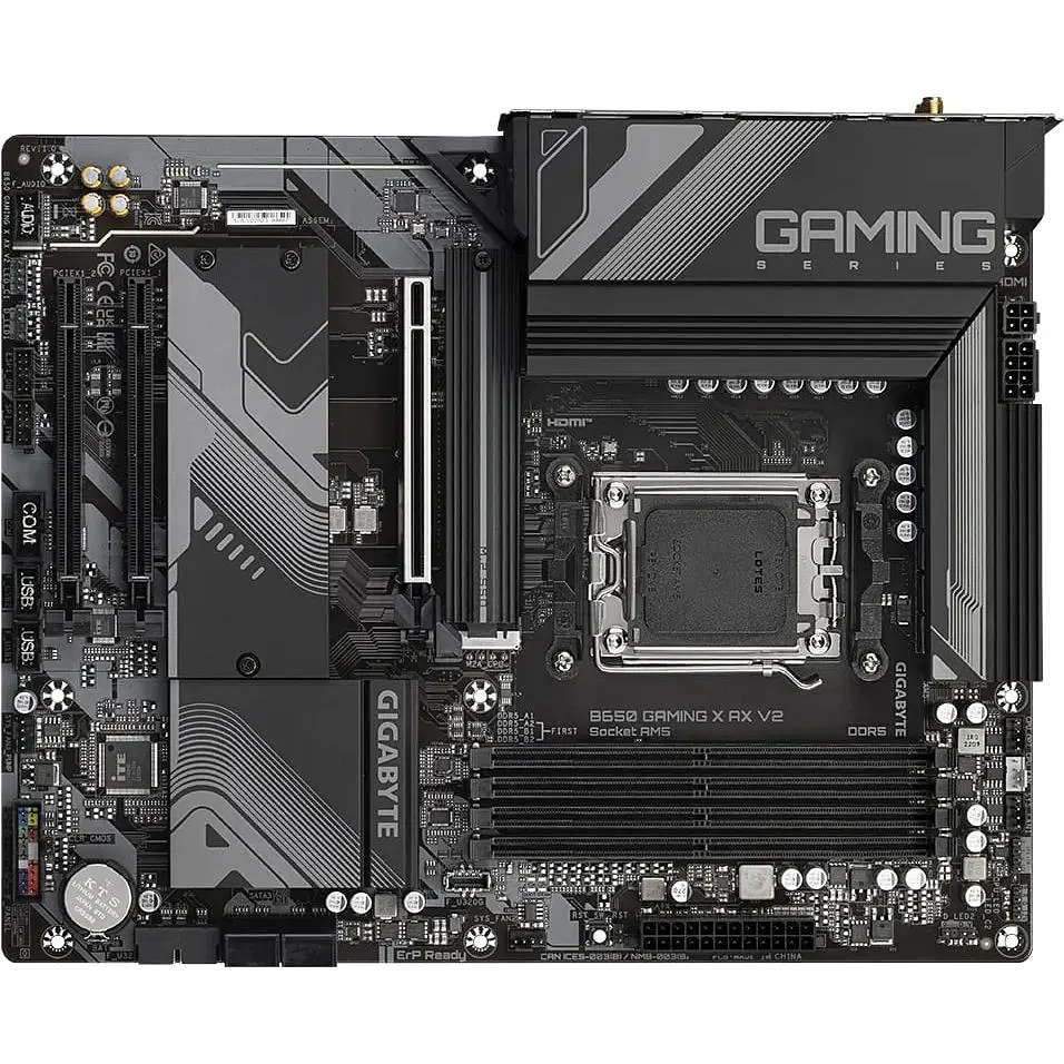 Материнська плата Gigabyte B650 Gaming X AX V2 sAM5 B650 4xDDR5 M.2 HDMI DP ATX - фото 3