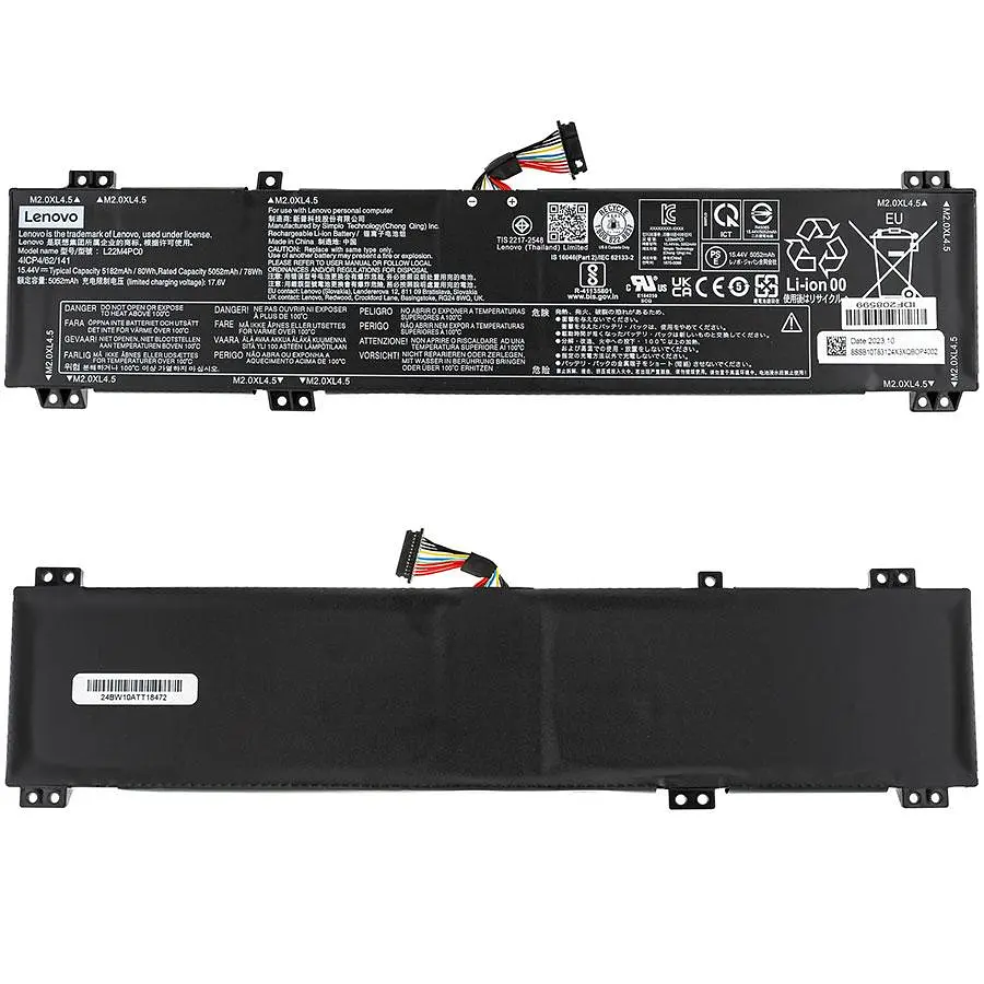 Батарея для ноутбука Lenovo L22B4PC0 (Legion Pro 5 16IRX8 Legion Pro 5 16IRX8) 15.44 5180mAh 80Wh Чорний - фото 2