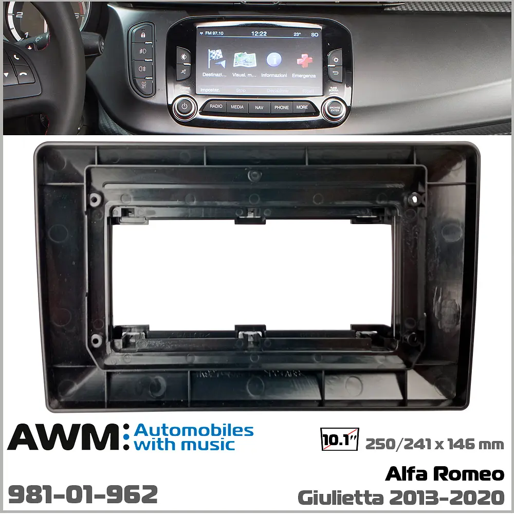 Перехідна рамка Alfa Romeo Giulietta AWM 981-01-962 - фото 8