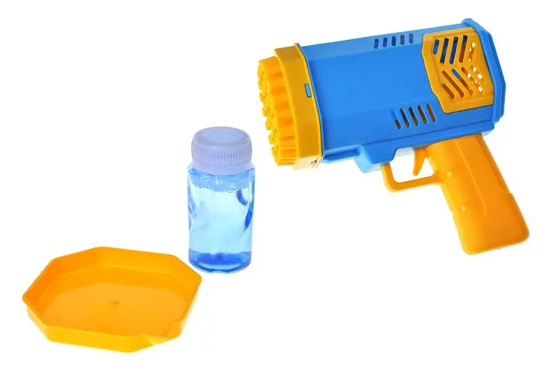 Іграшковий пістолет для мильних бульбашок автоматичний Rocket Bubble Gun YG Toys P121 на батарейках, коробці р.16,5x9x16,5 см - фото 7