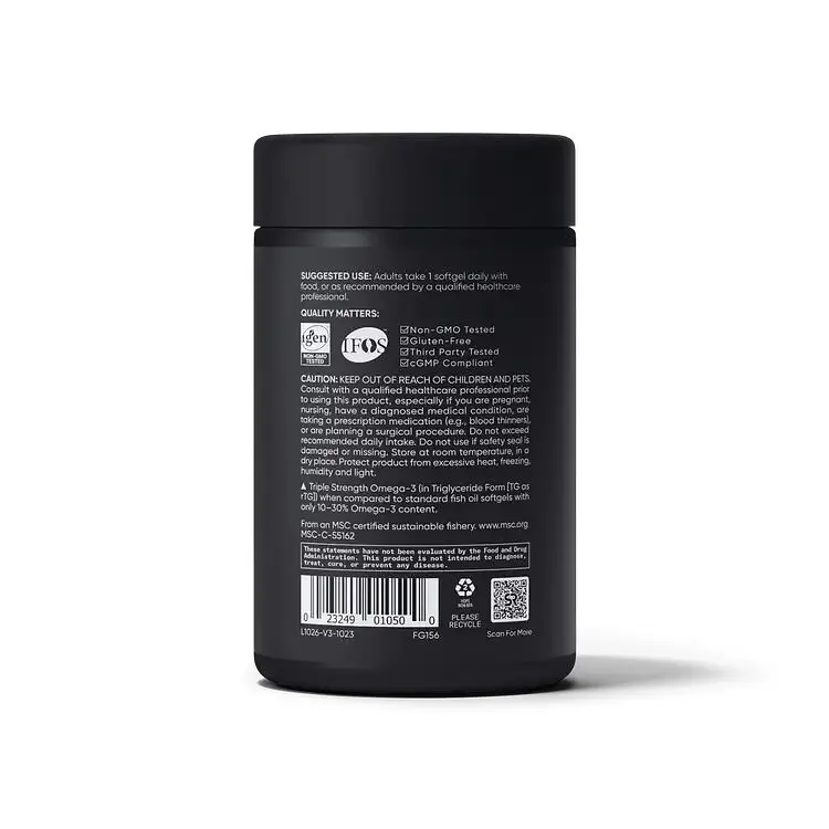 Риб'ячий жир Sports Research Omega-3 Fish Oil 1250 mg Triple Strength, 180 капсул - фото 3
