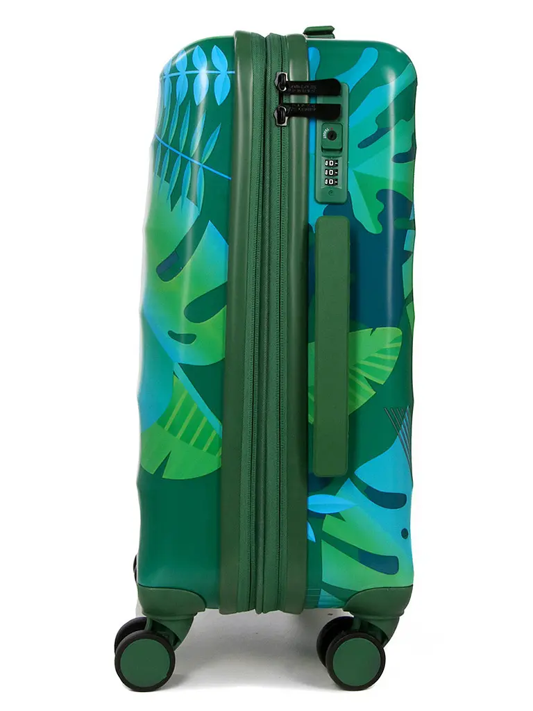 Валіза Малий (S) Полікарбонат під Ручну поклажу Airtex 970 Green 43 л 55x39,5x23,5 см Зелений - фото 5