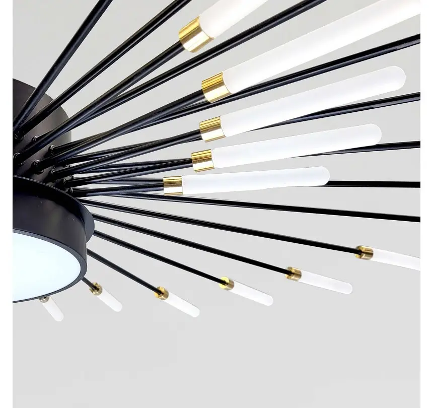 Світлодіодна люстра стельова Artlight 6472/42BK, 37 Вт, чорна - фото 4