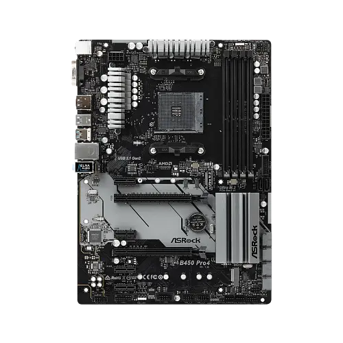 Материнська плата ASRock B450 Pro4 R2.0 Socket AM4 (B450 Pro4 R2.0) - фото 2