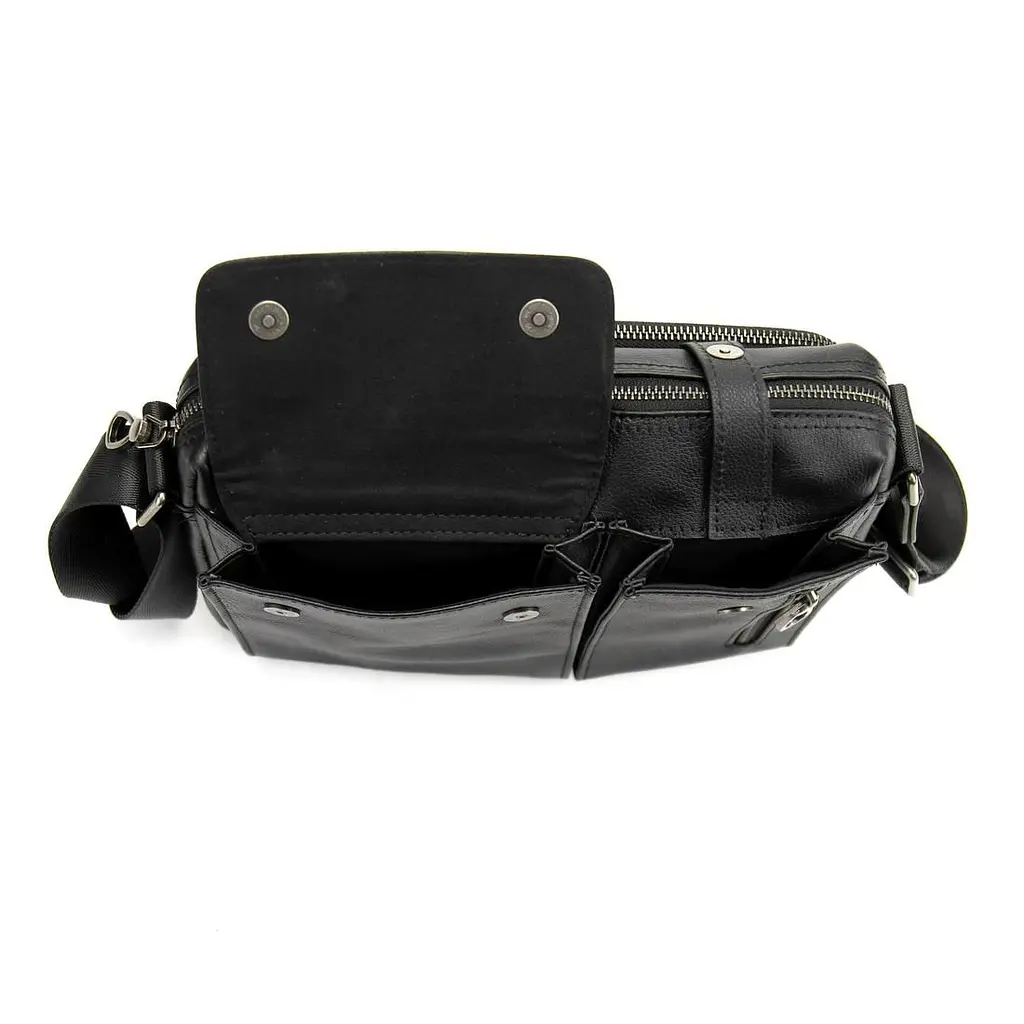 Шкіряна сумка через плече горизонтальна Tiding Bag 1628A - фото 2