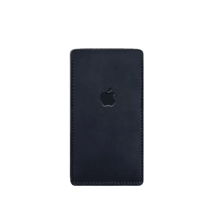 Шкіряний чохол для iPhone 13 Синій Crazy Horse BlankNote - фото 4