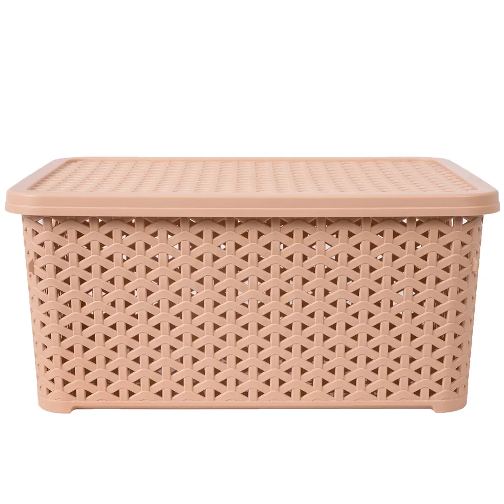 Уцінка. Кошик Diomedea з кришкою 34.5x24.5x15.5 см 10 л бежевий (К13-406)   - фото 2