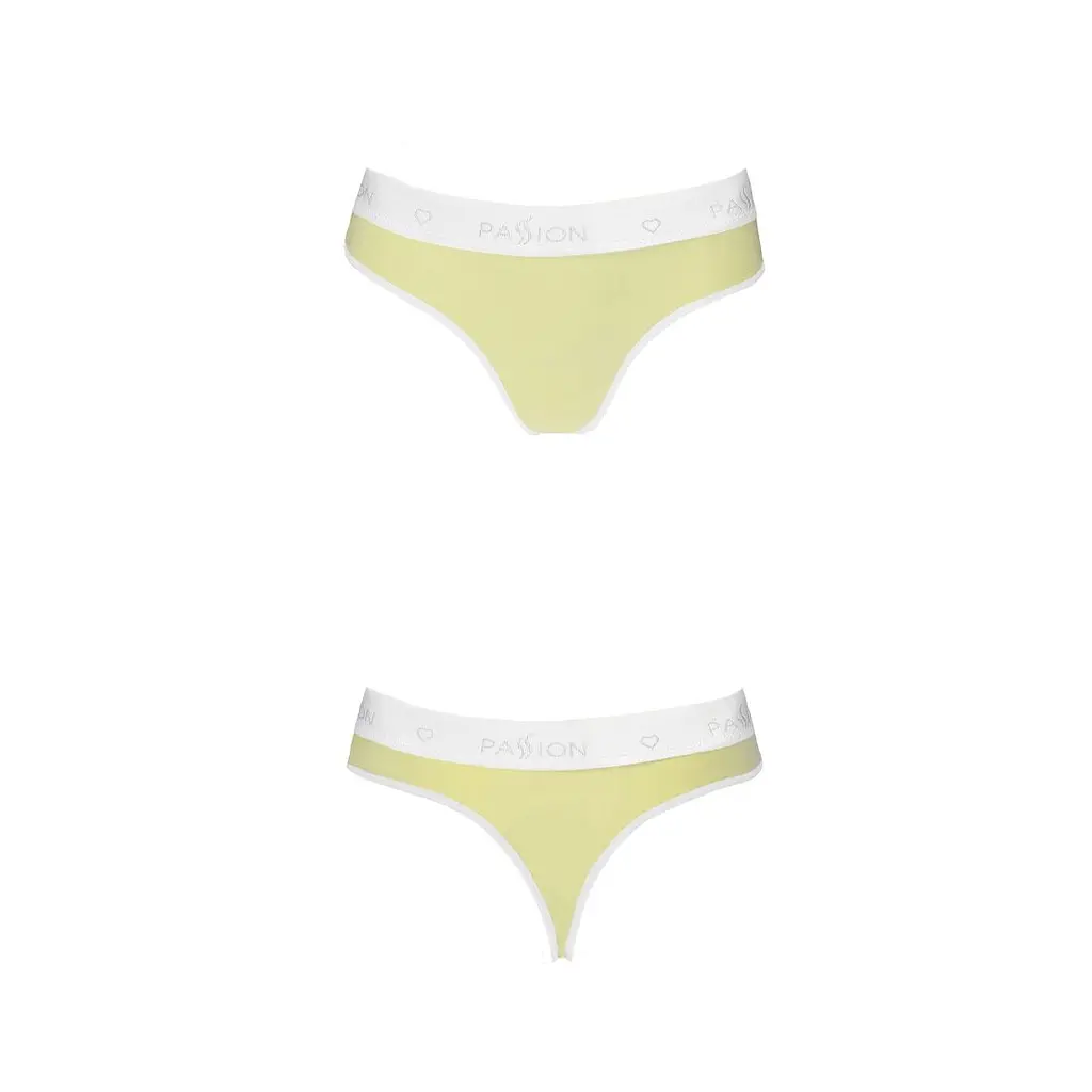Спортивні трусики-стрінги Passion PS007 PANTIES S, yellow - фото 4