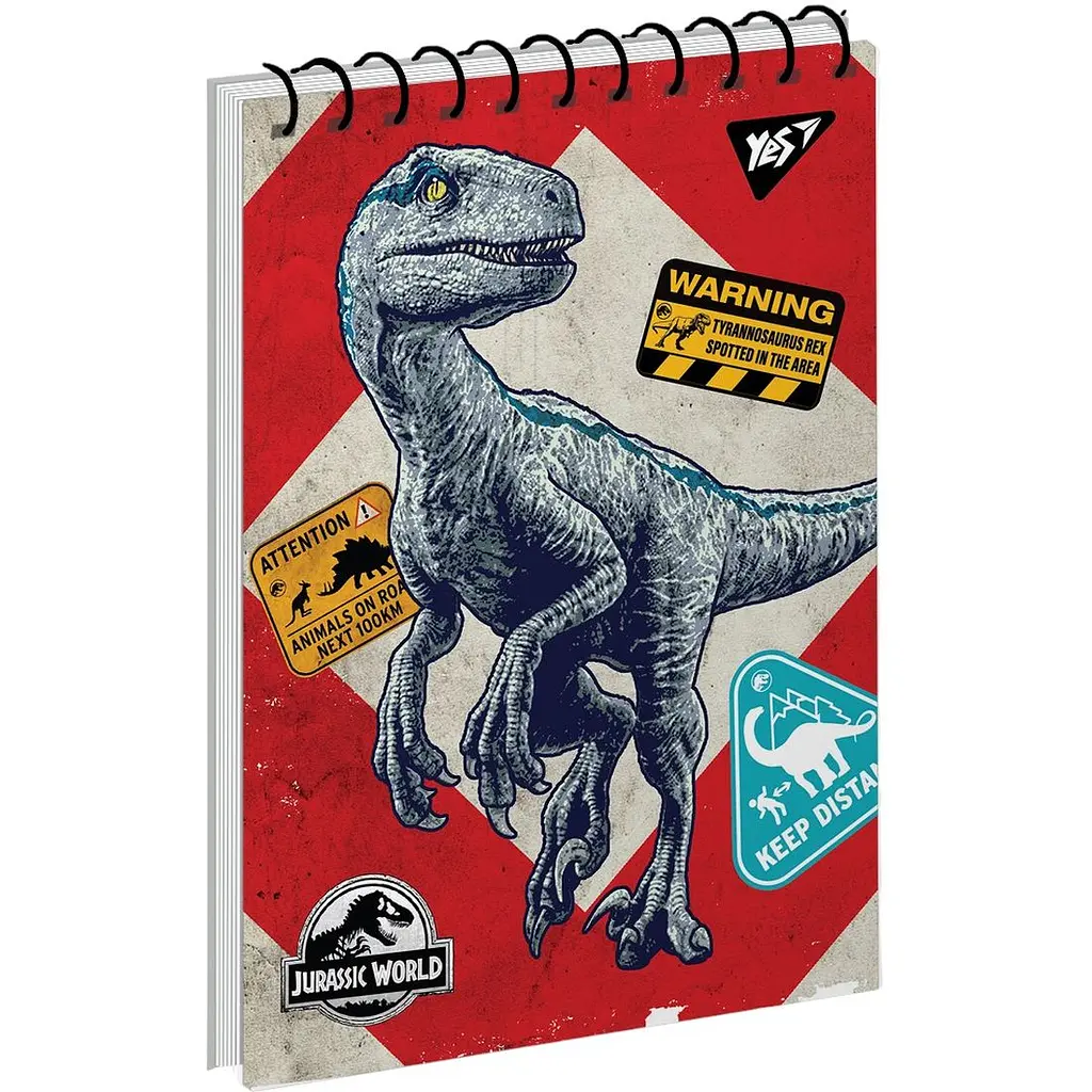 Тетрадь для записей Yes Jurassic World Dino Tracker А6 спираль 80 листов 1 шт. в ассортименте (151901) - фото 4