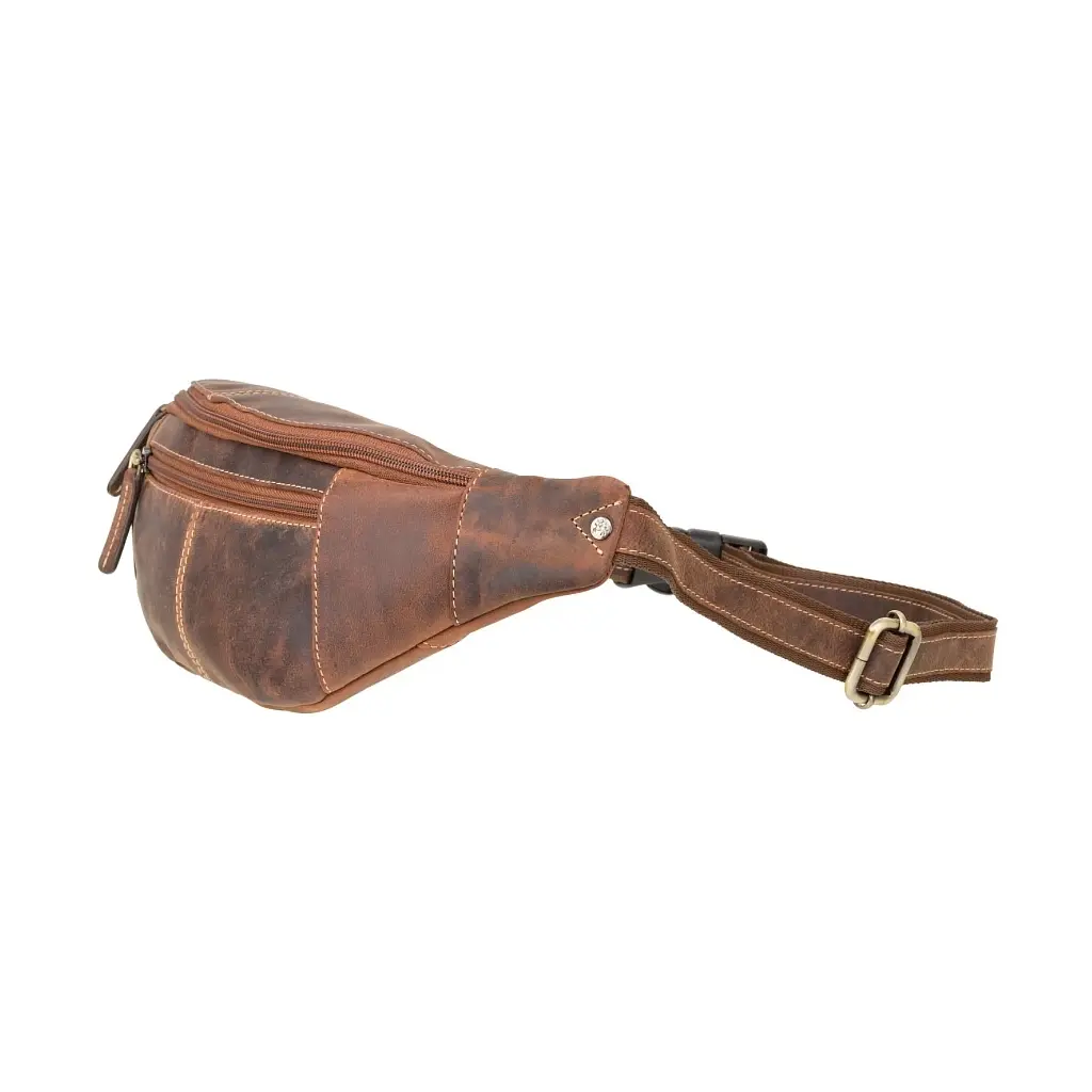 Сумка Visconti 721 Bumbag Large Oil Tan (721 OIL TAN) - фото 4