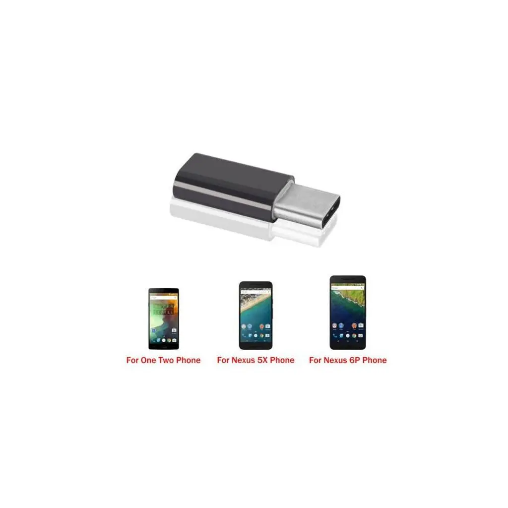 Перехідник Type-C to Micro USB Lapara (LA-Type-C-MicroUSB-adaptor black) - фото 5