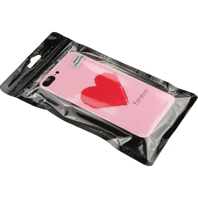 Чохол-накладка Toto Glass Fashionable Case Apple iPhone 7 Plus/8 Plus Red Heart on Pink - фото 2