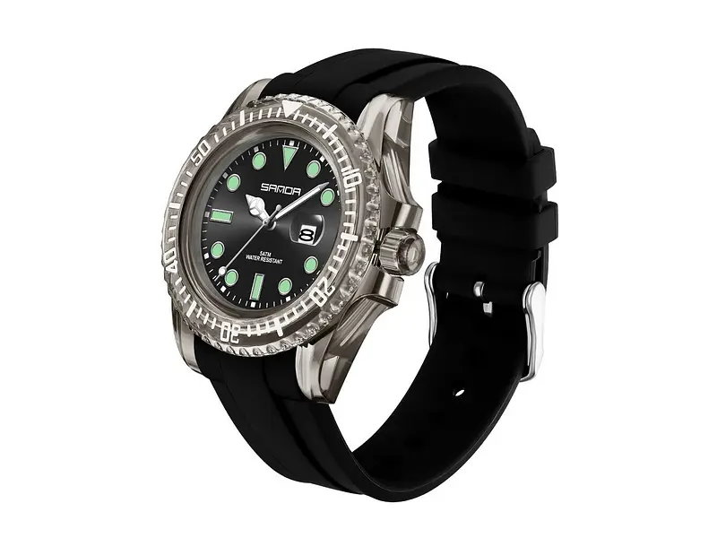 Жіночий наручний годинник 9007 All Black Sanda acs0030963 - фото 3