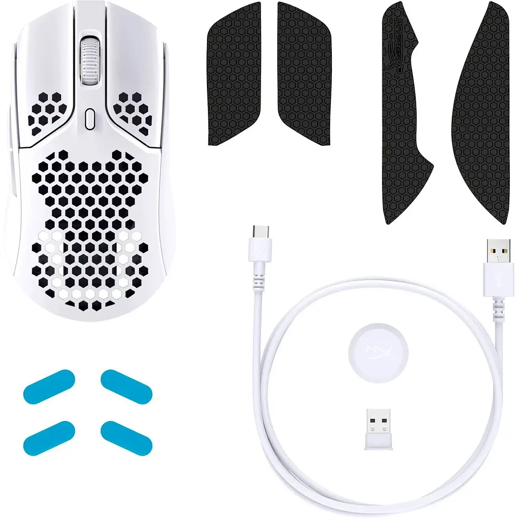 Миша HyperX Pulsefire Haste Wireless White [4P5D8AA] [82124] - фото 8