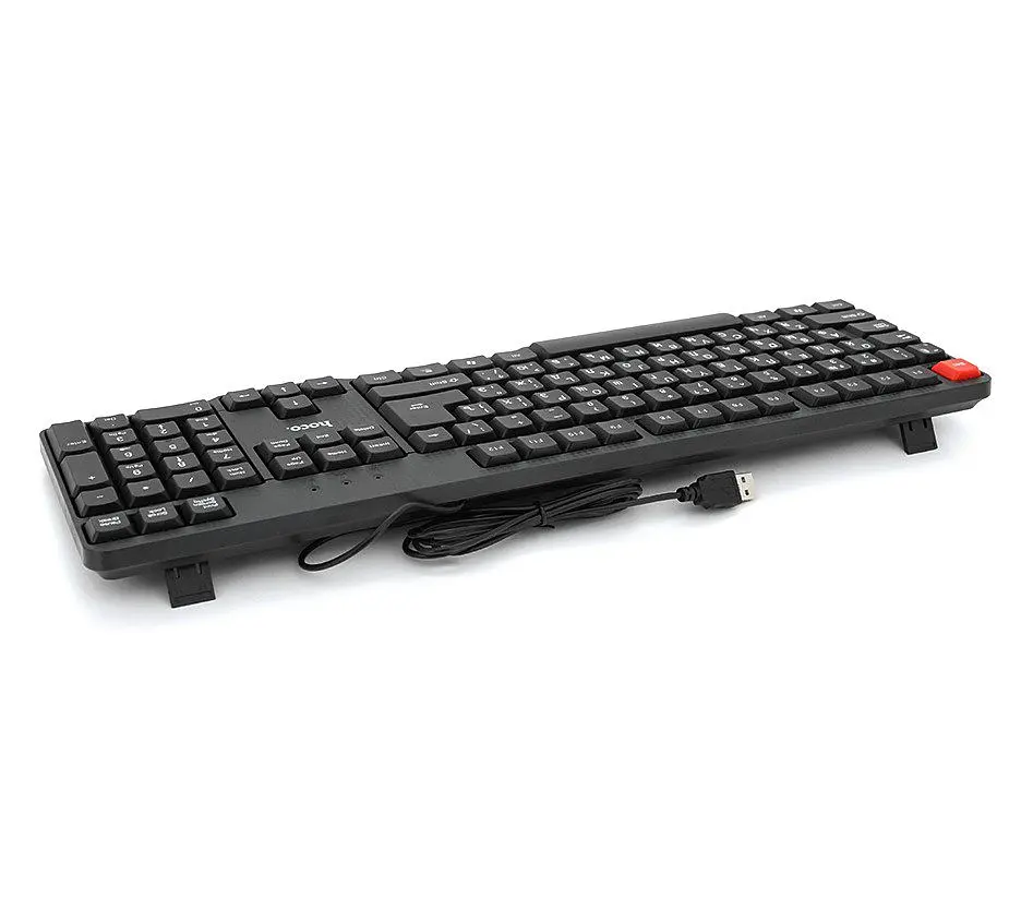Комплект клавіатура та мишка HOCO GM-16 USB KB+Mouse Black (Eng/Pyc) - фото 3