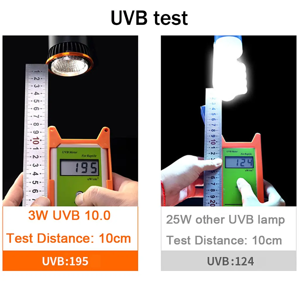 Лампа ультрафіолетова UVA/UVB Terrario Reptile's LED UVB 10.0 3W - фото 6