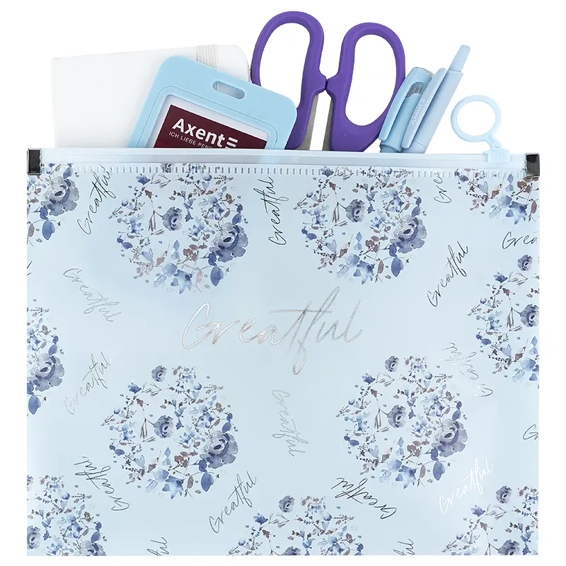 Папка "Axent" №1498-45-A Flower Symphony-2 A5+ zip-lock, на блиск. - фото 3