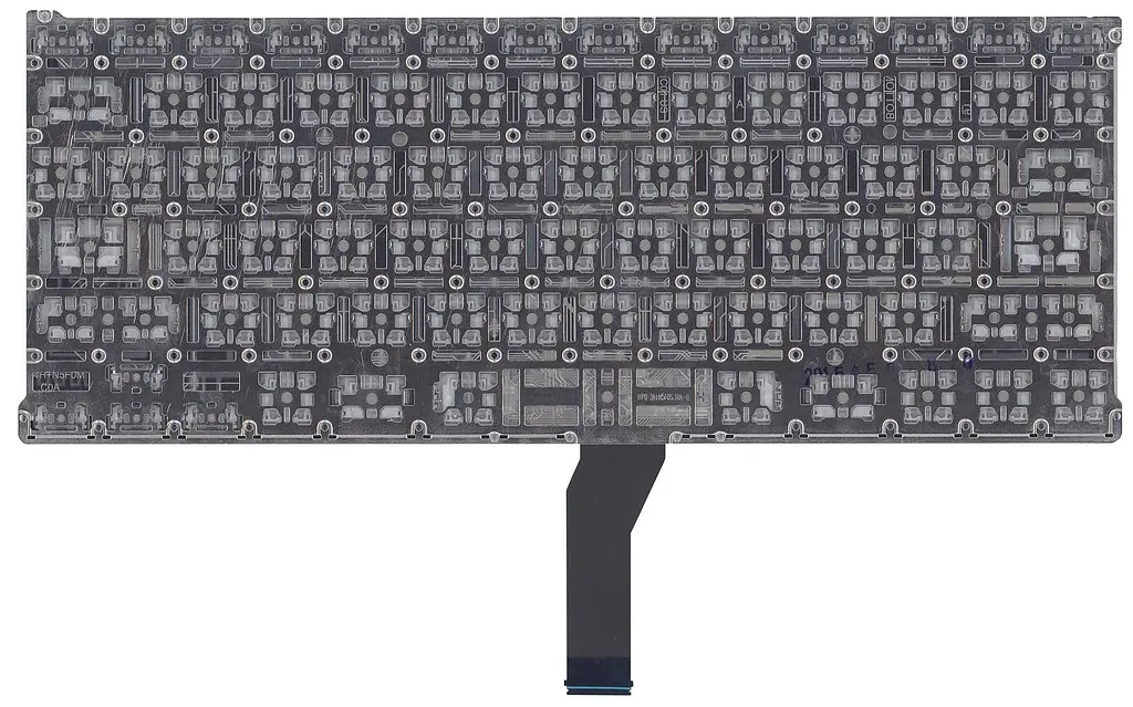 Клавіатура Apple MacBook Air 2011+ A1369 (2011), A1466 (2012, 2013, 2014, 2015) Black, (No Frame), RU (горизонтальний ентер) - фото 2