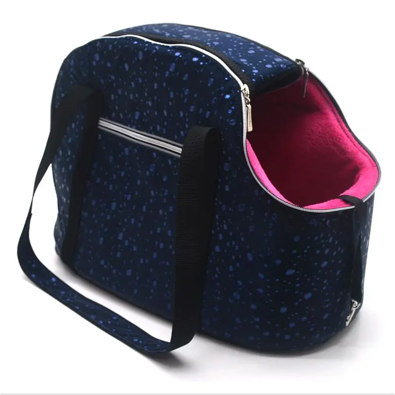 Сумка переноска для кошек и малых собак Zoo-hunt Марсель синяя №0 22х32х29 см - фото 5