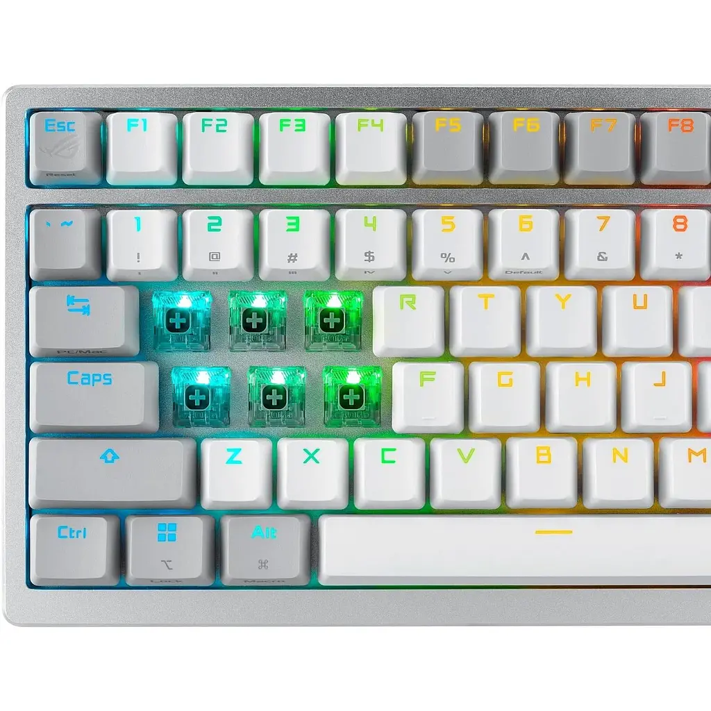 Клавіатура ASUS ROG Azoth Switch NX Red ENG RGB Wireless White (90MP031A-BKUA11) - фото 6