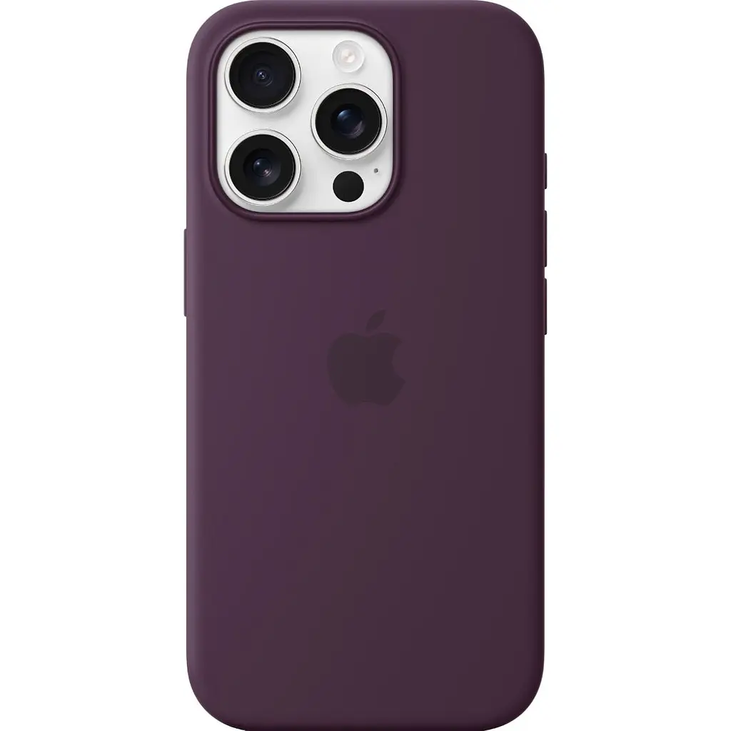 Чохол Silicone Case with MagSafe для Apple iPhone 16 Pro Plum AAA [116585] - фото 3