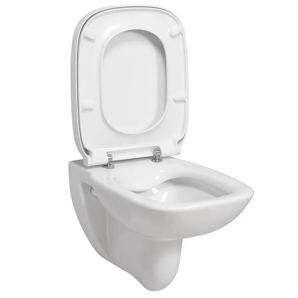 Унитаз подвесной Roca Debba Rimless A34H993000с сидением Soft Close Slim, Белый - фото 2