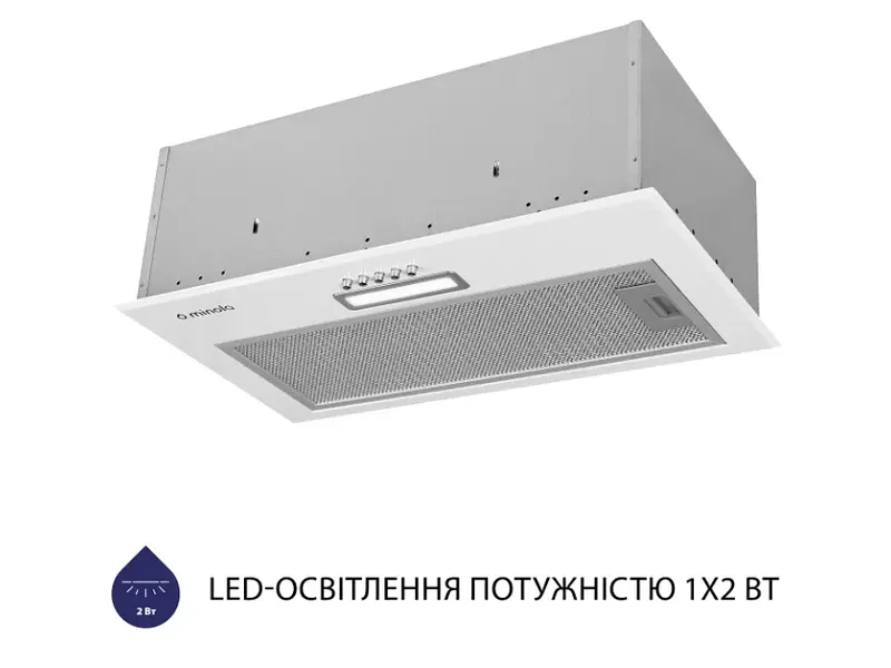 Витяжка Minola HBI 5214 WH 700 LED - фото 3